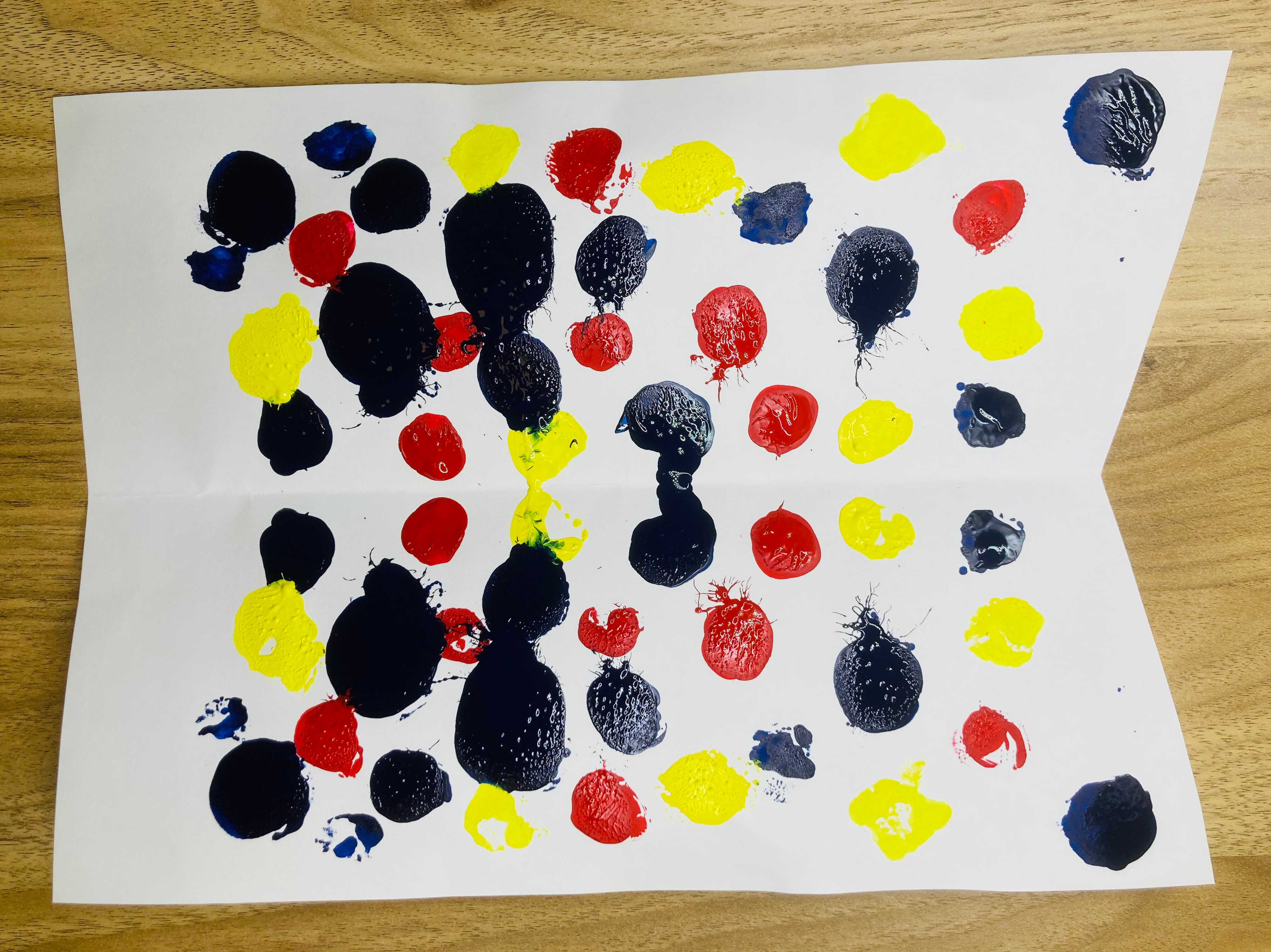 デカルコマニー　こいのぼり　やりかた3