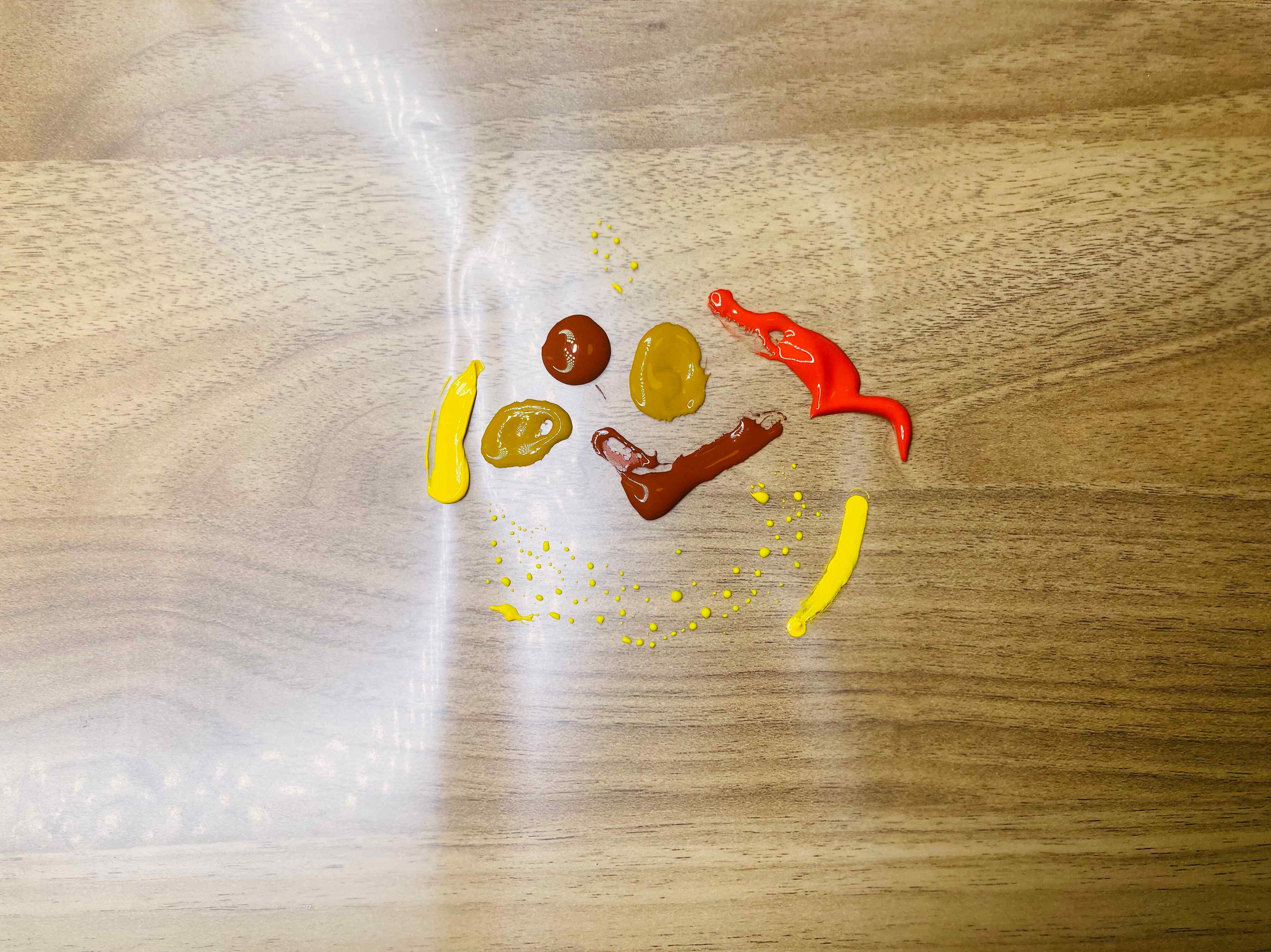 デカルコマニー　きのこ　やりかた2