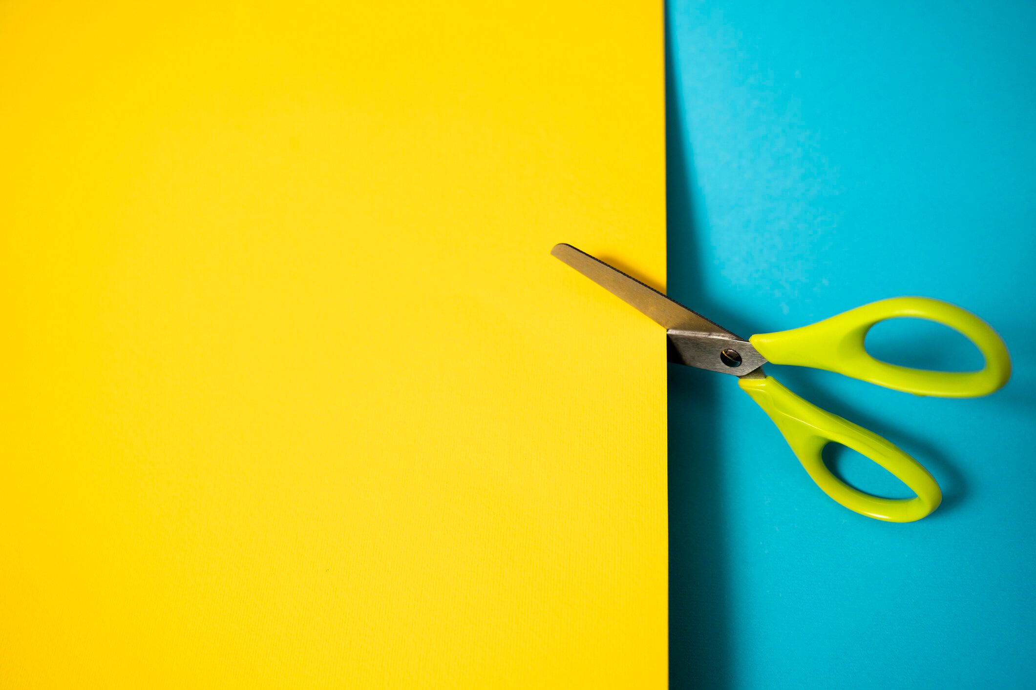 はさみ切り紙を持つ人はいない