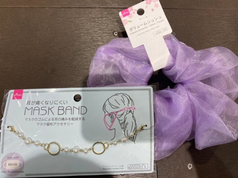 ダイソーのボリュームシュシュにプラス1アイテムで可愛さアップ！