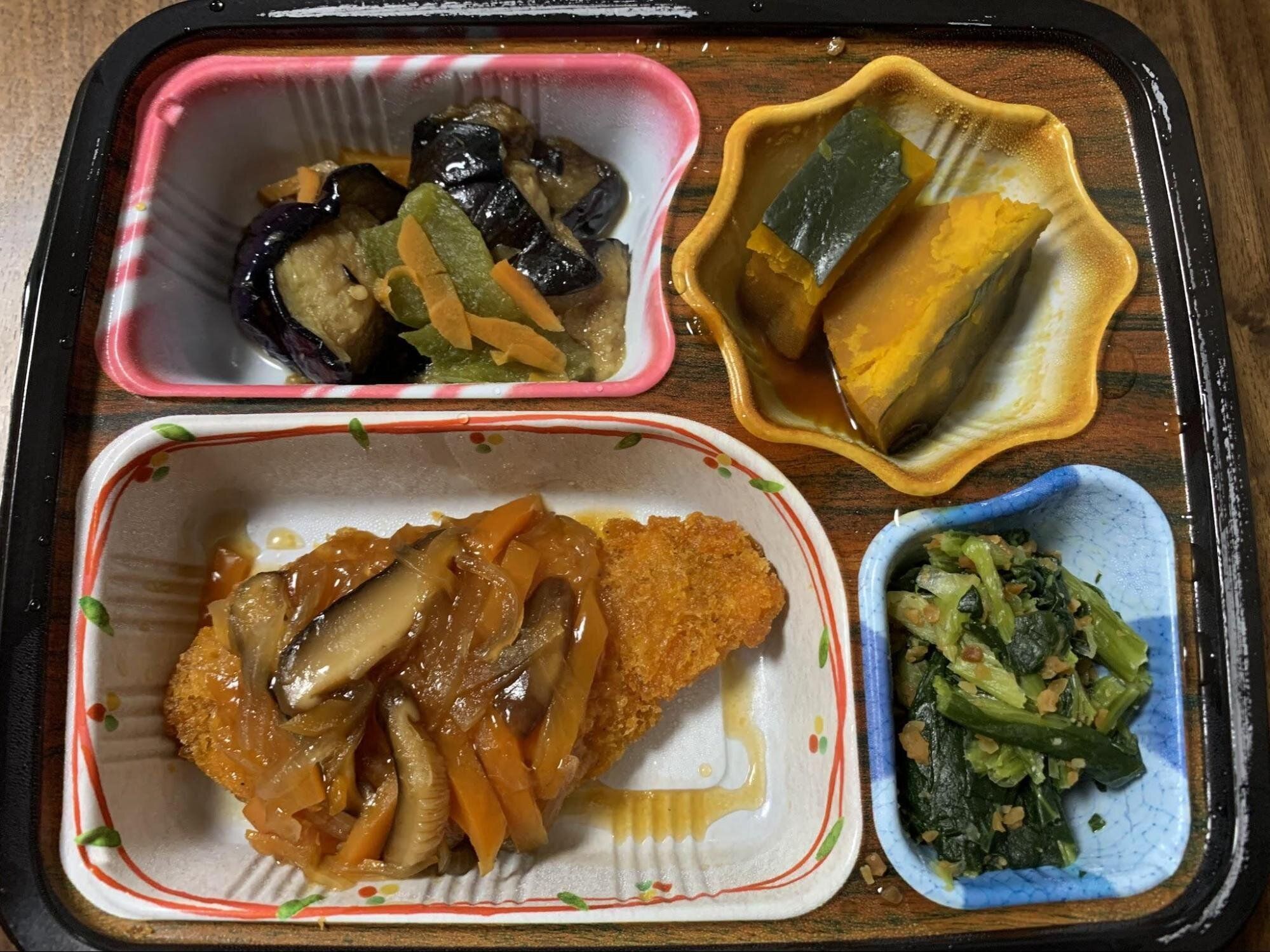 ベルーナグルメ 鮭フライのあんかけセット