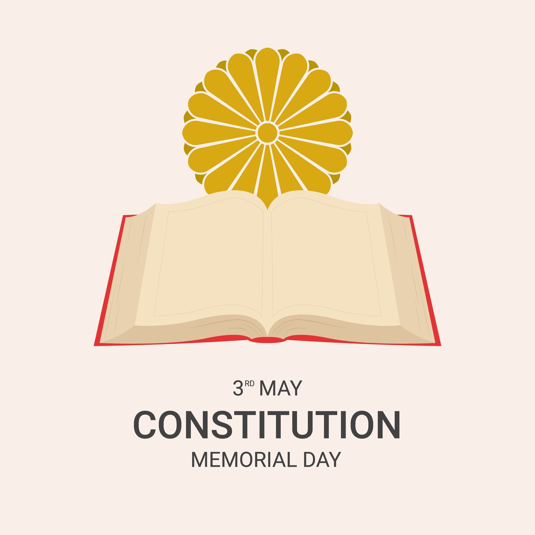 第35月憲法記念日 日本イラスト