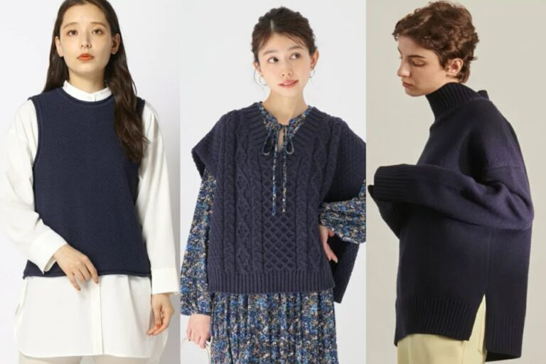 好感度アップ！ネイビーニットの鉄板おすすめコーデ16選