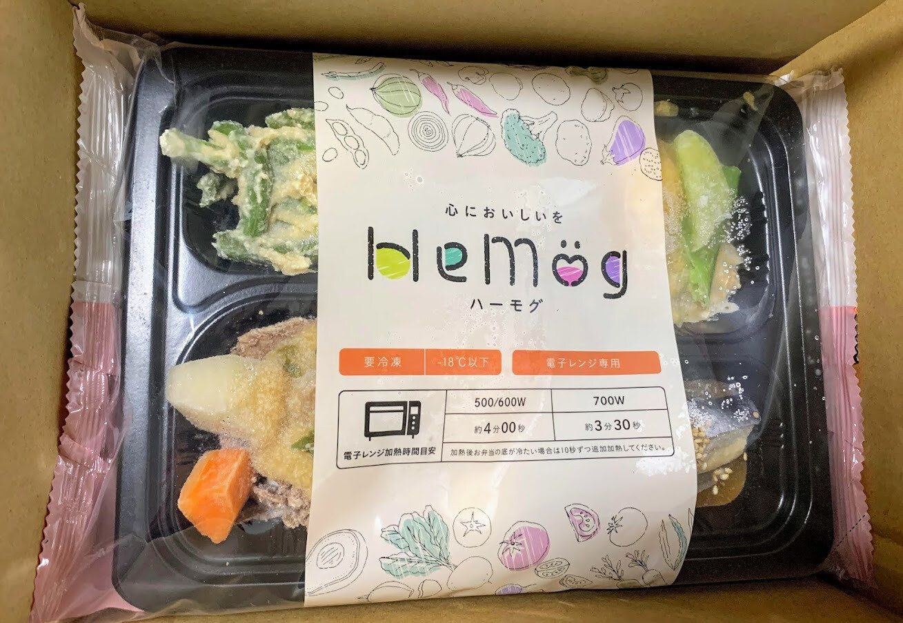 HeMog ハーモグ 冷凍宅配弁当 パッケージ