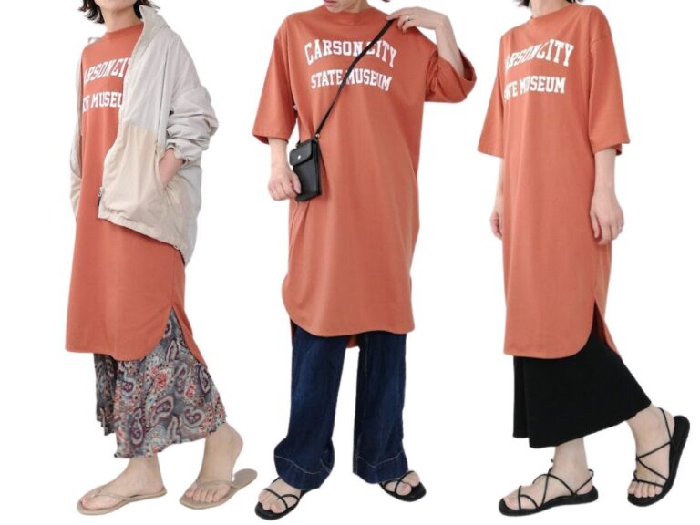 【しまむら】これから着られるTシャツワンピ！おしゃれに見せる着回し3選