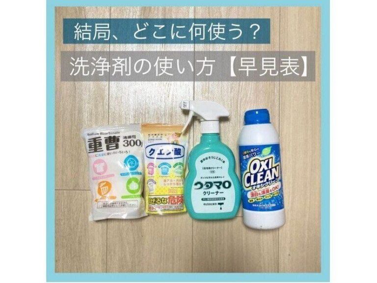 【重曹・クエン酸・ウタマロ・オキシ】けっきょどこに何を使うのが正解？洗浄剤の使い方まとめ