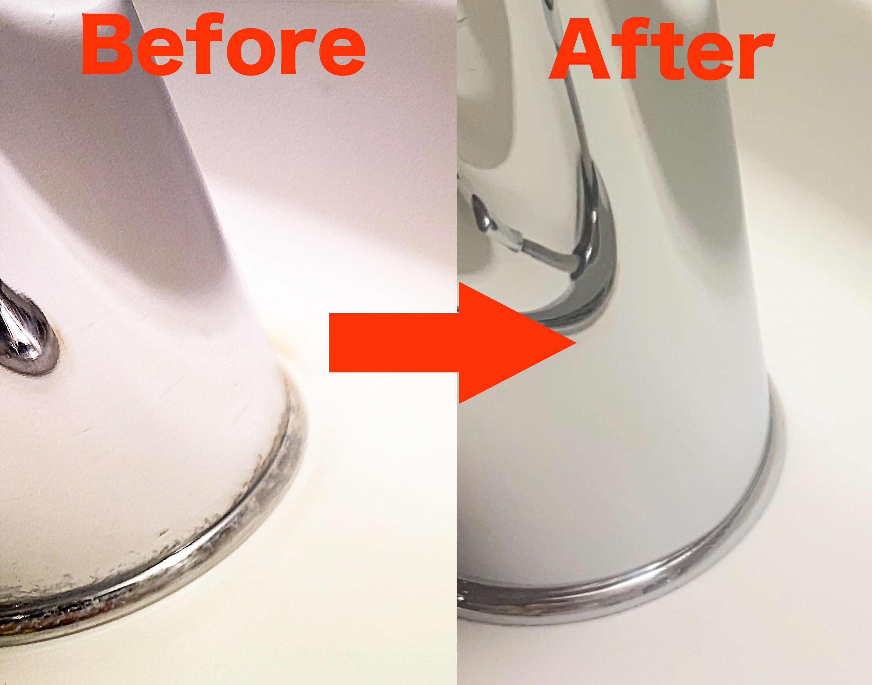 頑固な水垢落とし！専用洗剤でどこまで綺麗になるか試してみました