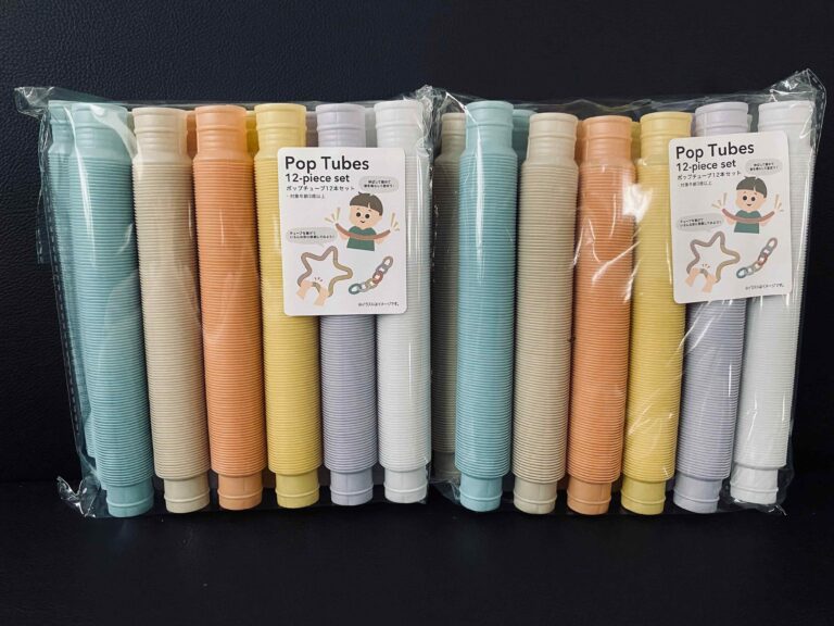流行中のおもちゃ『ポップチューブ』がスリコで手に入る♪