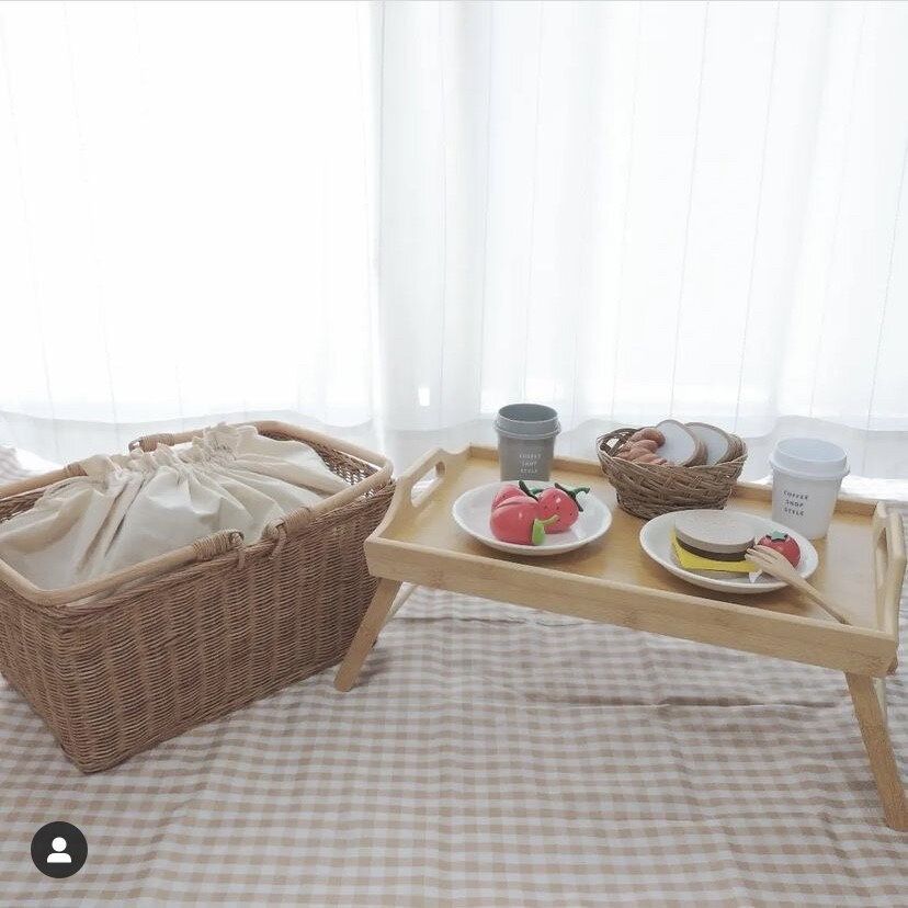 売り切れ続出中!ラタンピクニックバスケット