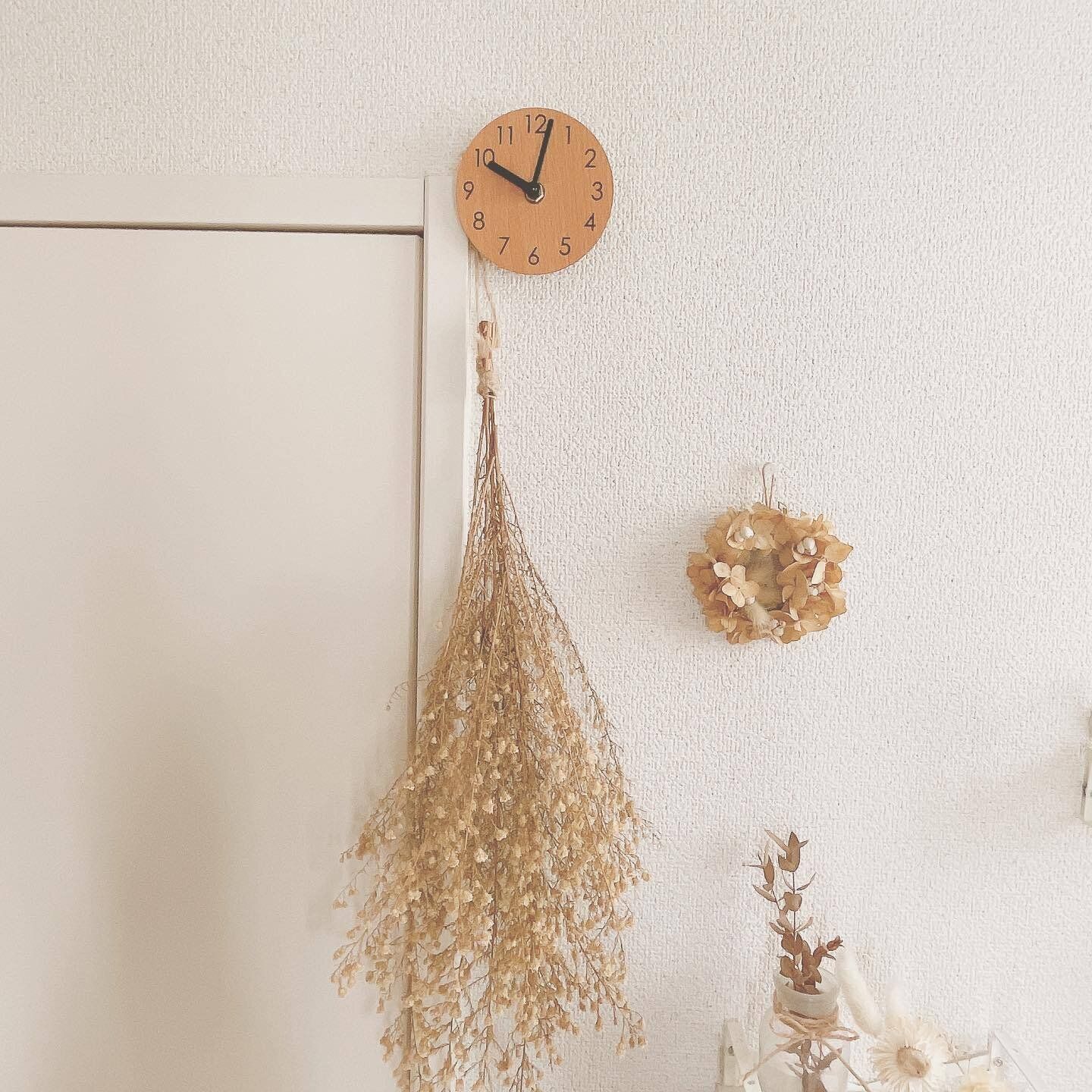 【ダイソー】ナチュラルなミニ時計は飾ってるだけでおしゃれ