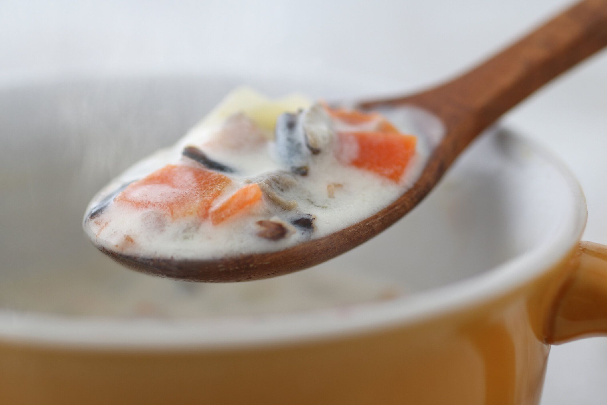 ワイルドライスミルク風味のチャウダー