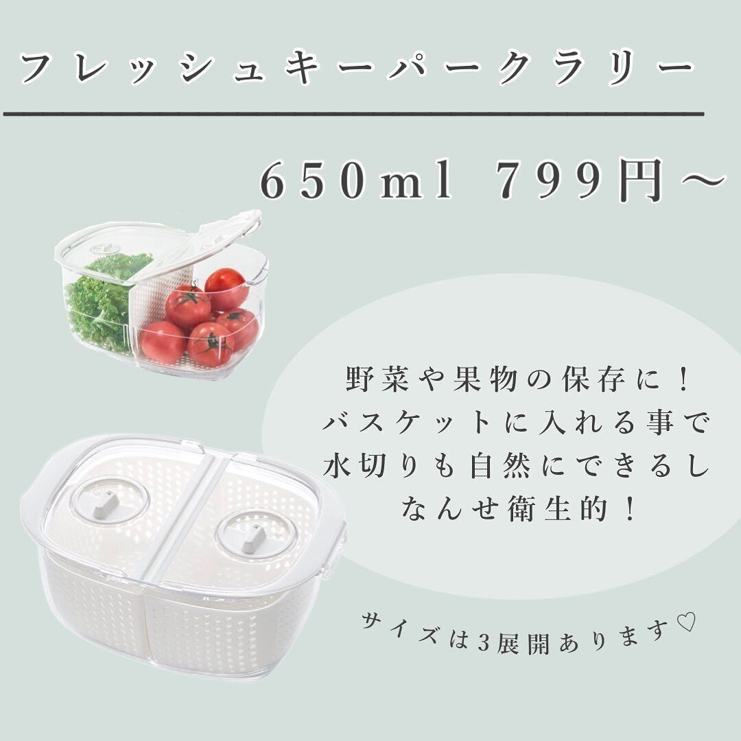 【ニトリ】売り切れ続出!野菜や果物の保存に便利な「フレッシュキーパー クラリー」