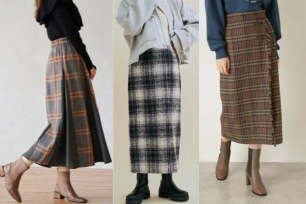 40代になじむ！チェックスカートのおすすめデイリーコーデ17選