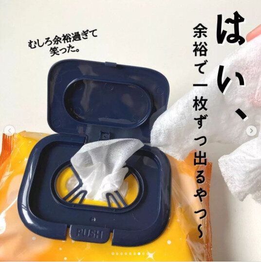 【ダイソー】ウエットシートが取り出しやすい!