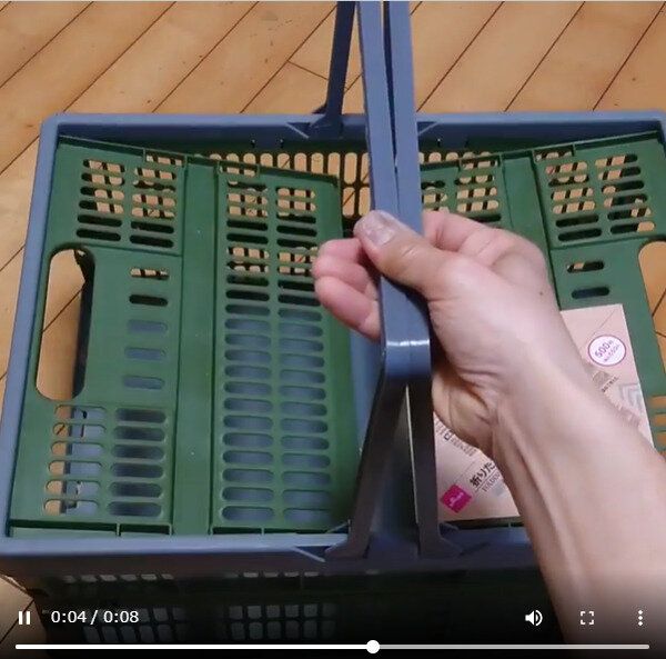 【ダイソー】クオリティー高すぎ！折りたたみコンテナ