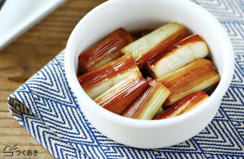焼き長ねぎのポン酢びたし