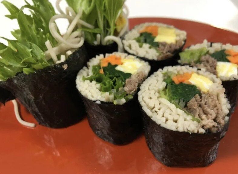 韓国風そば海苔巻き
