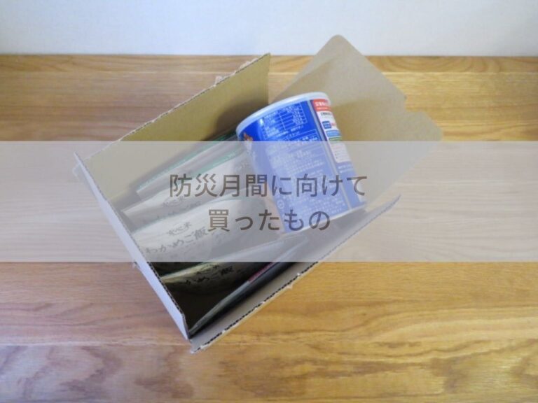 よく考えたら家になかった！防災月間に備えて買った食品3