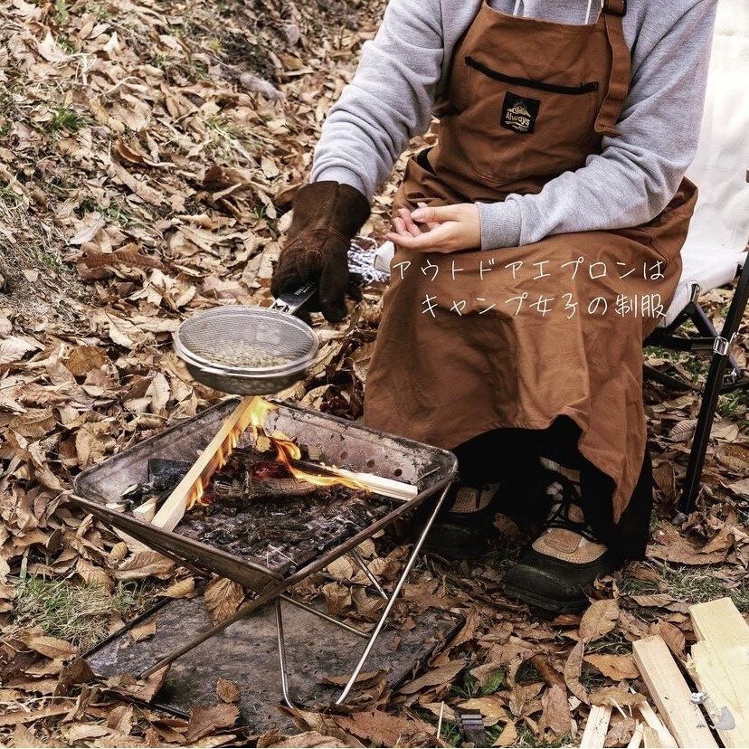アウトドア胸付きエプロン
