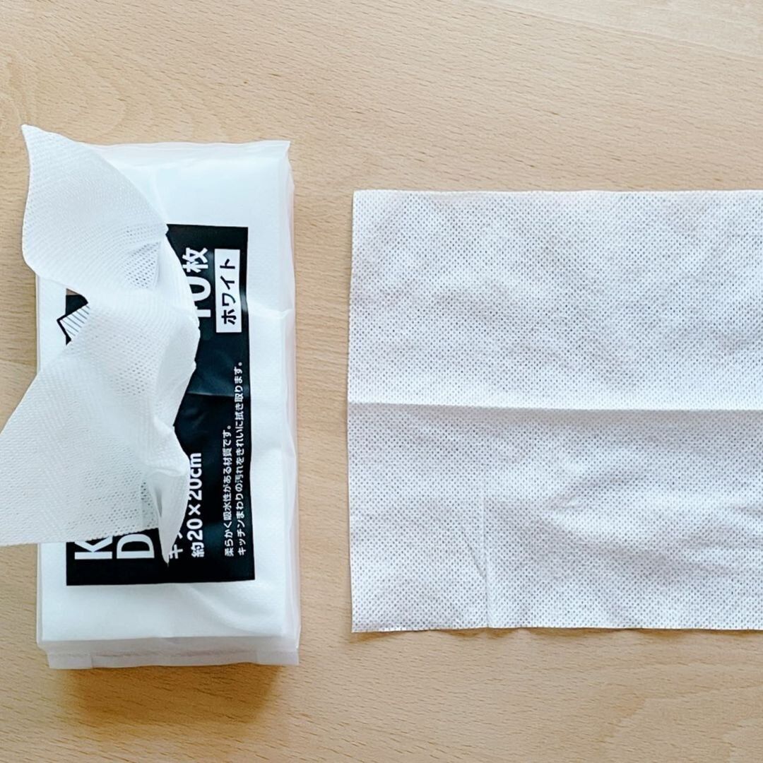 【セリア】サブ使いにぴったりなペーパーふきん