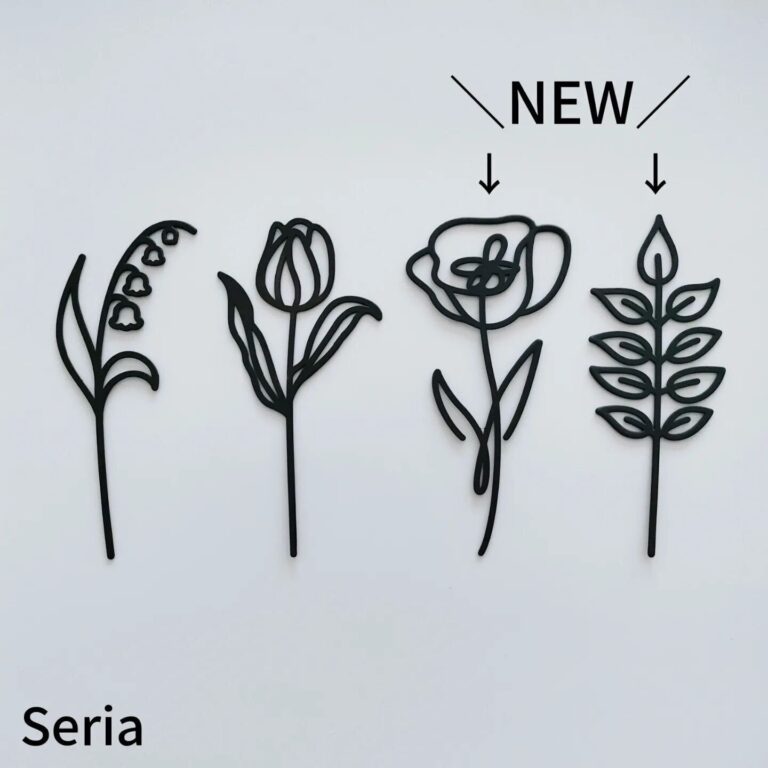 今度こそ！【セリア】「新作も迷わず両方ゲット！」「シンプルでおしゃれ」人気のワイヤーフラワーに新作登場