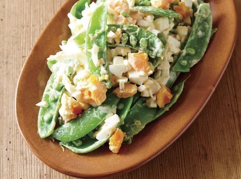 スナップえんどうのタルタルサラダ