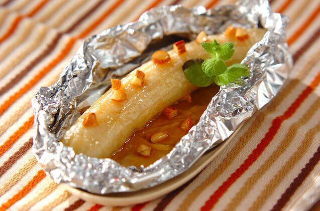 フライパン焼きバナナ