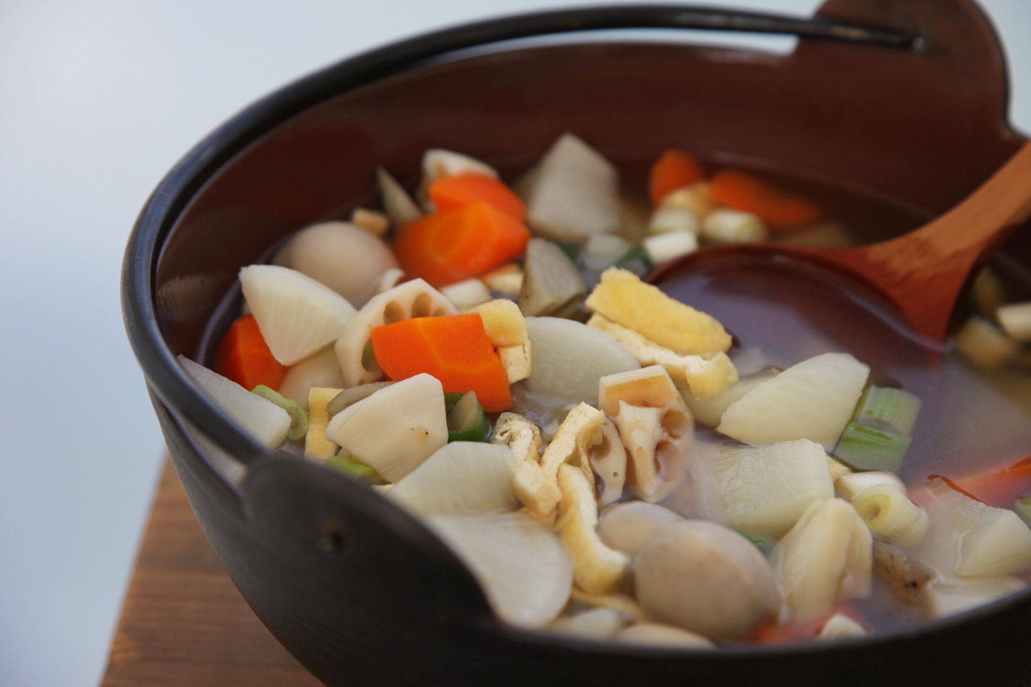 日本の野菜スープけんちん汁