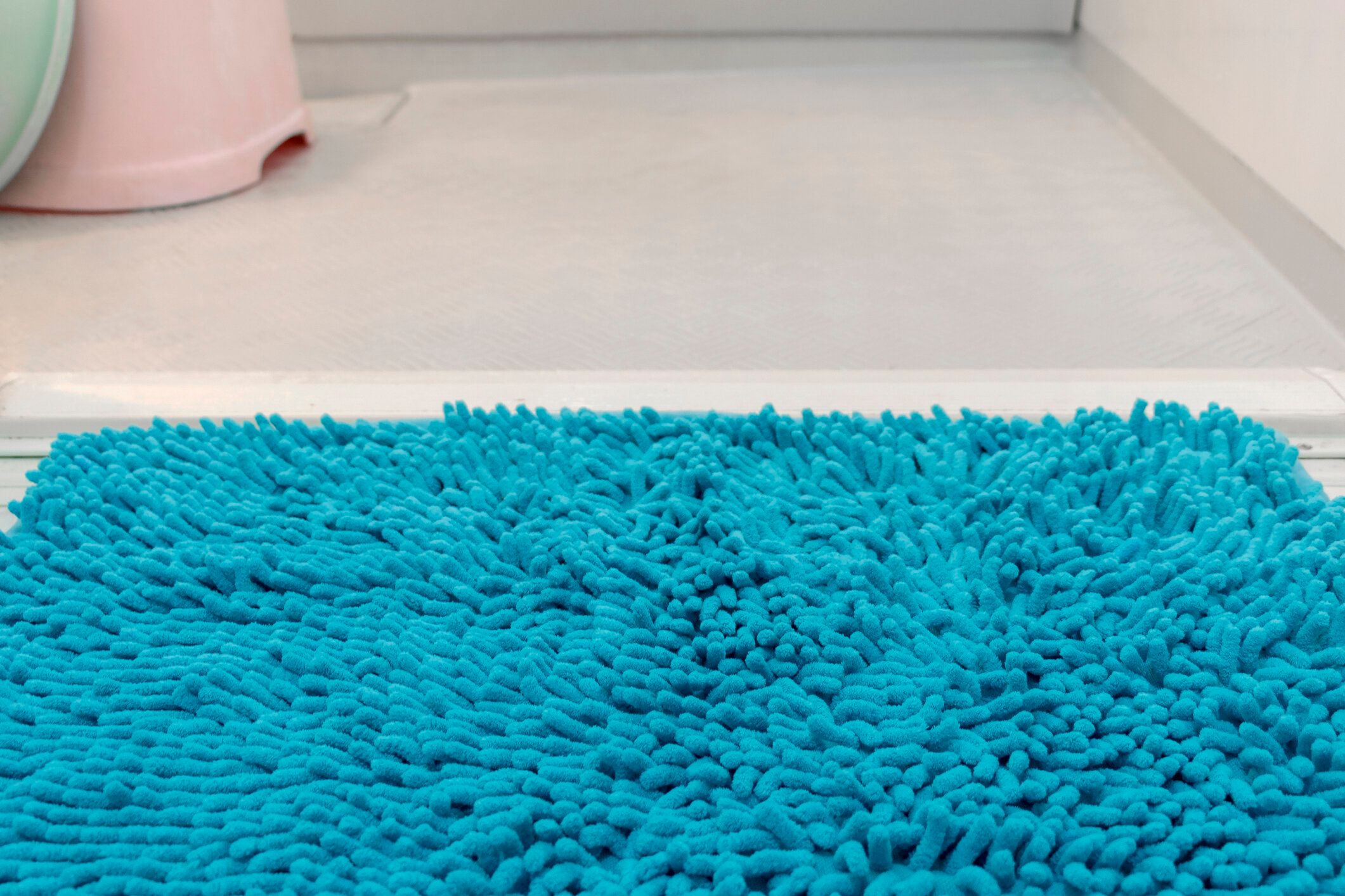 柔らかい質感の青いマット