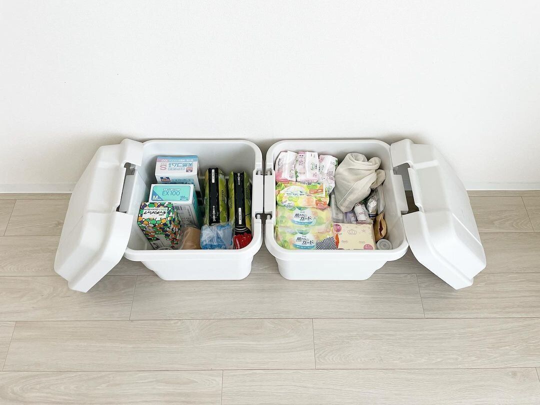【無印良品】防災備蓄品の収納に最適!頑丈ボックス