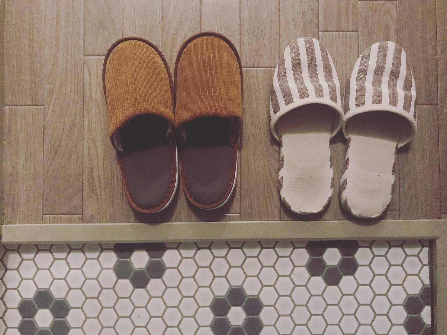 【セリア】スリッパから季節感を!コーデュロイ素材