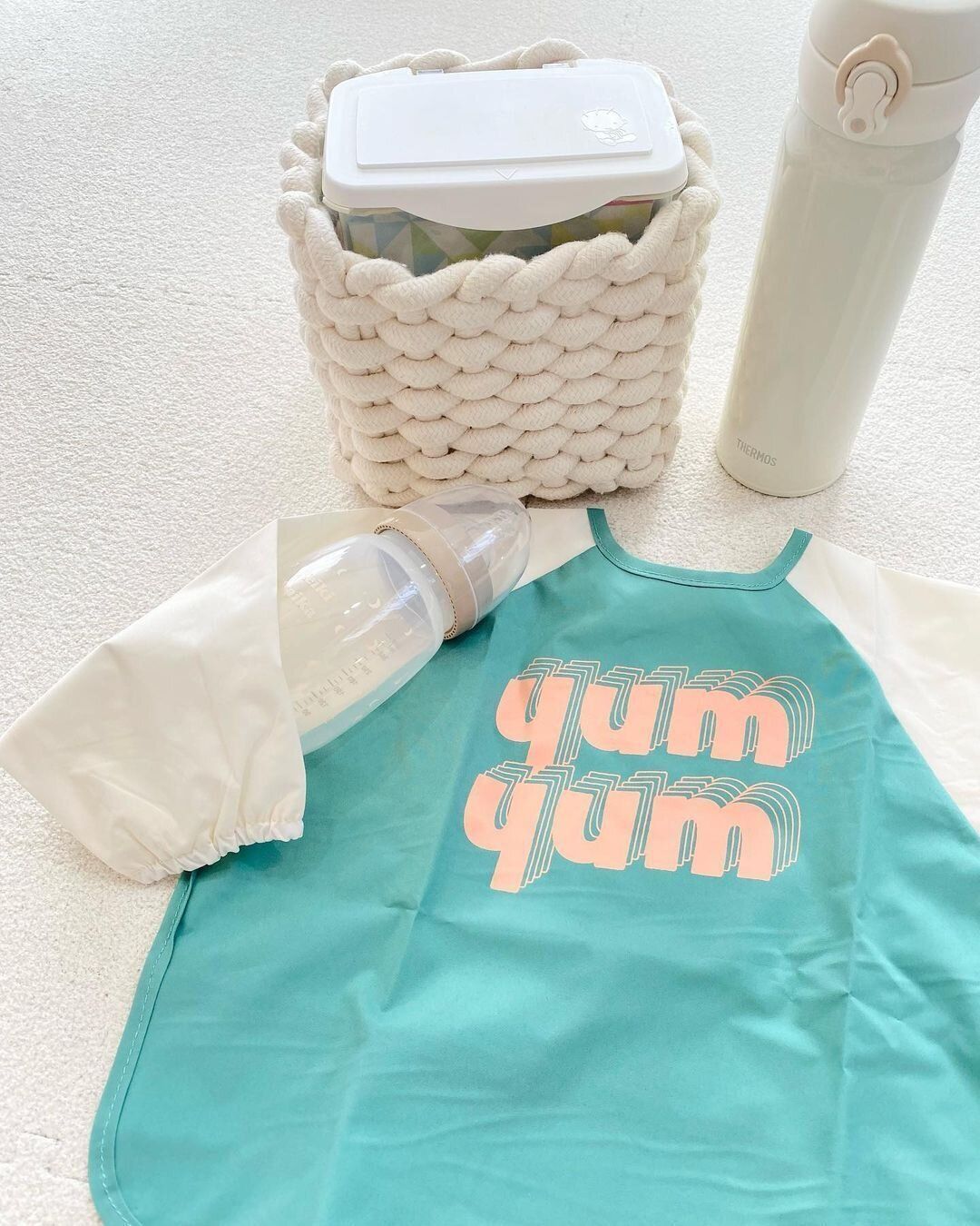 【3COINS】まさかの330円！長袖エプロン