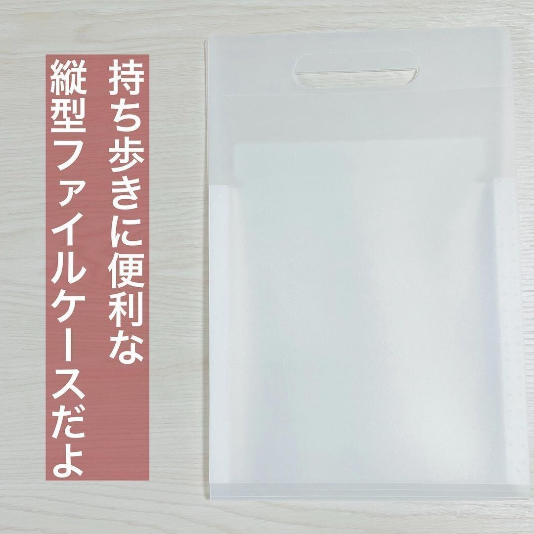 【ダイソー】A4サイズがすっぽり！移動・収納に便利なファイルケース