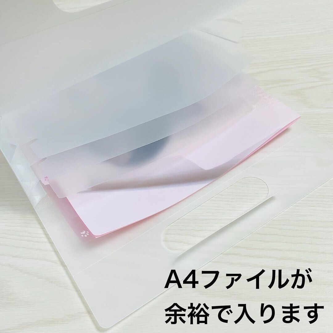 【ダイソー】A4サイズがすっぽり！移動・収納に便利なファイルケース