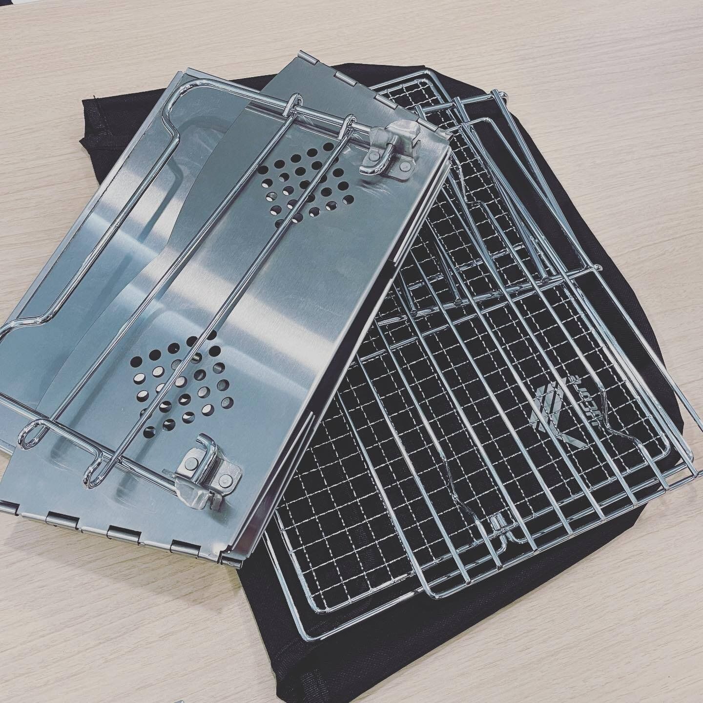 【ワークマン】使いやすいサイズ！「ワイドフォールディングスクエアグリル」