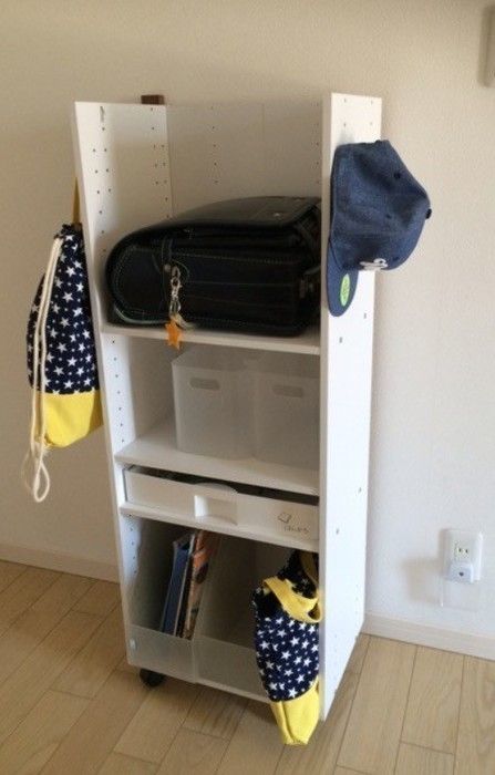 カラーボックスをランドルラックとして利用!