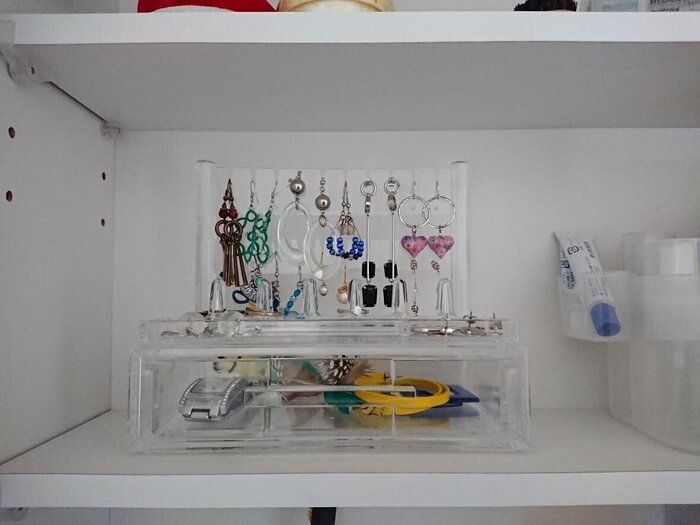 「アクセサリーオーガナイザー」なら丁寧に飾るように収納できちゃいます。