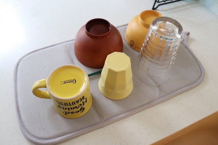 厚みのあるマットがぐんぐん水を吸い取ってくれます