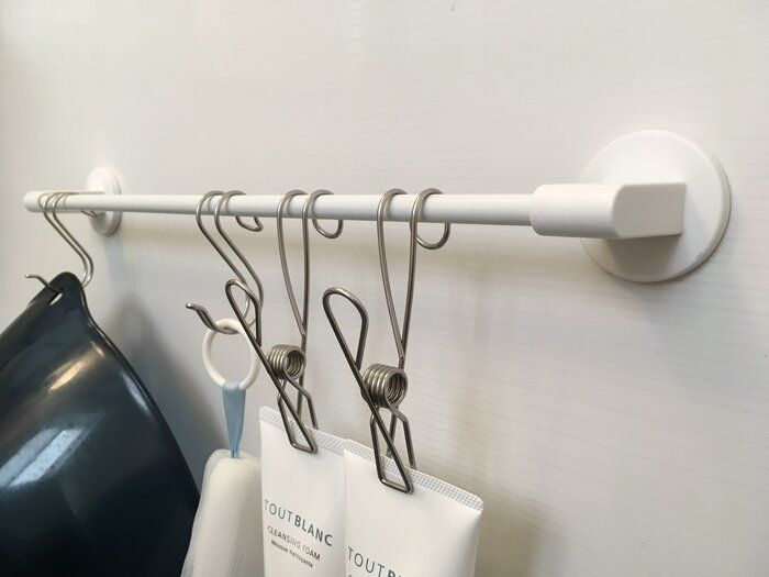 後づけできるニトリのタオルバー