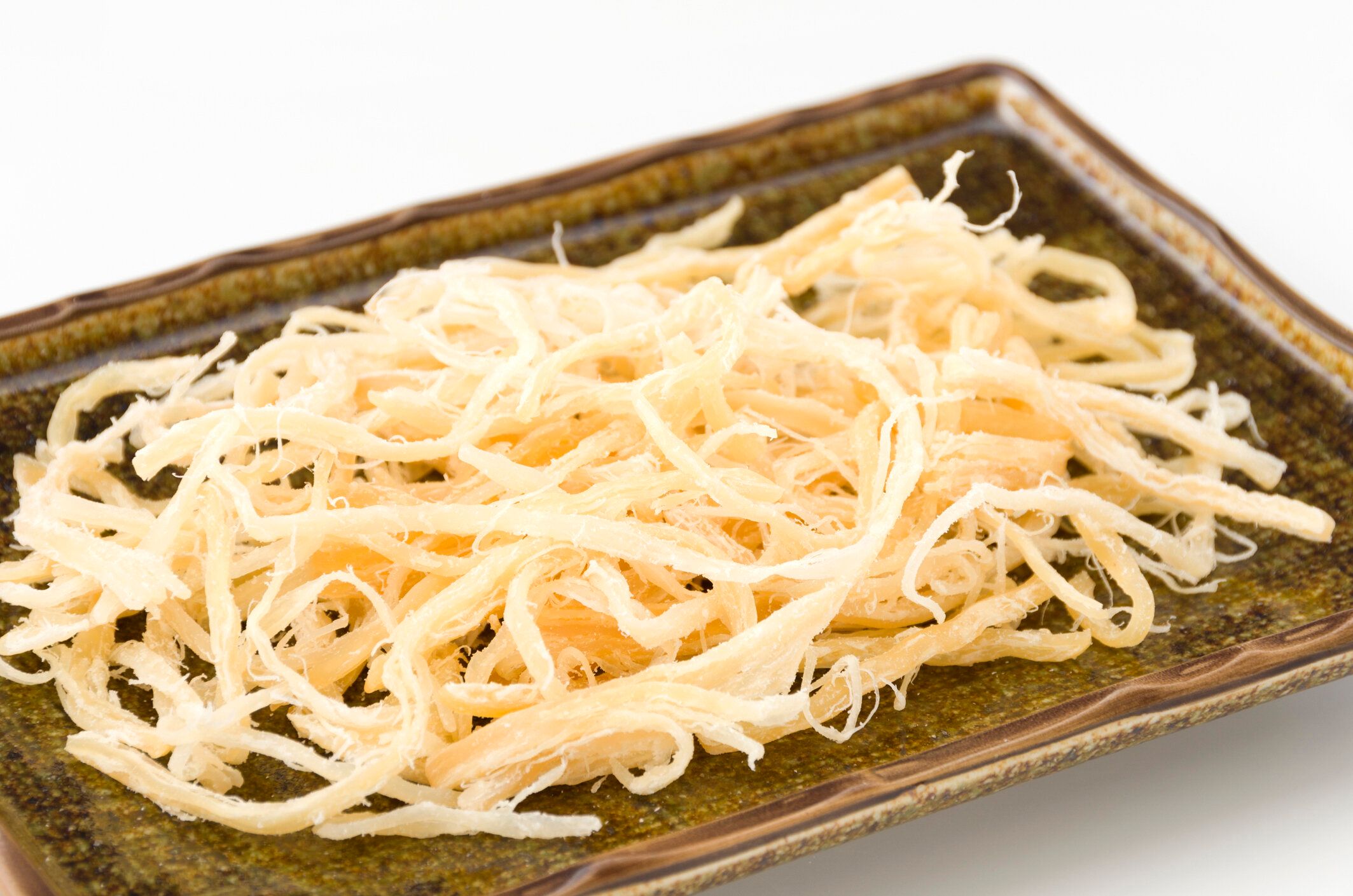 日本のイカ、細切りイカ、美味しい前菜