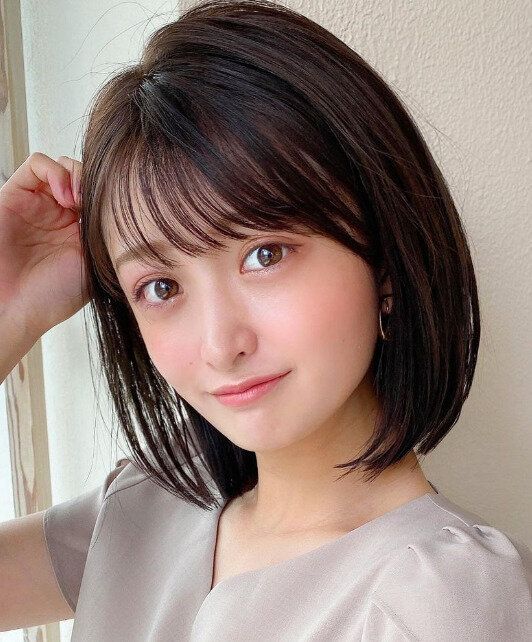 どんな顔型さんでも似合う！王道の前下がりボブ