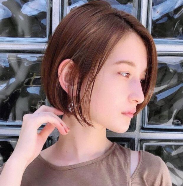 30代女性におすすめのヘアスタイル。コンパクトなシルエットが魅力のミニボブ