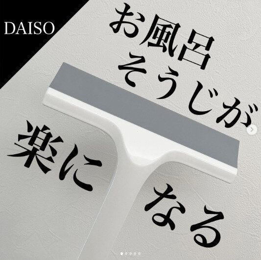 【ダイソー】浴室の水切りはお任せあれ！
