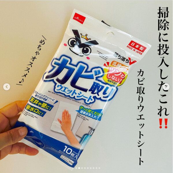 面倒なカビ取り掃除の救世主!刺激臭もないから手軽に使える