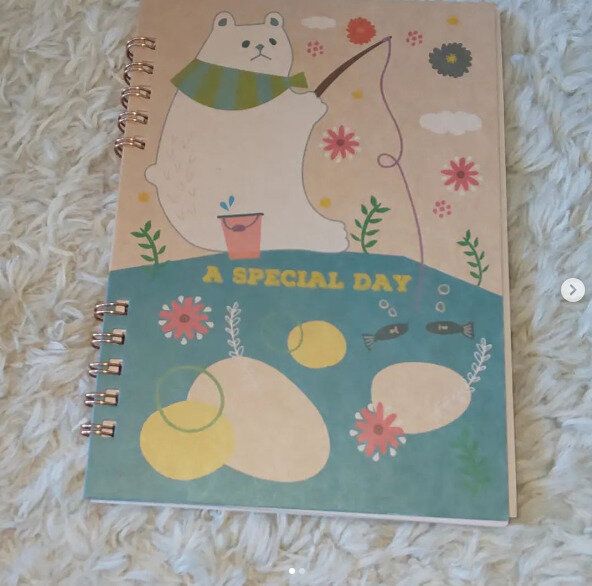 ちょっとレトロ?!くまさんがかわいいノート