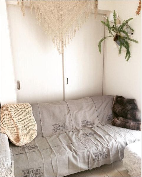 【セリア】セリアのカフェカーテンがマルチカバーに大変身！