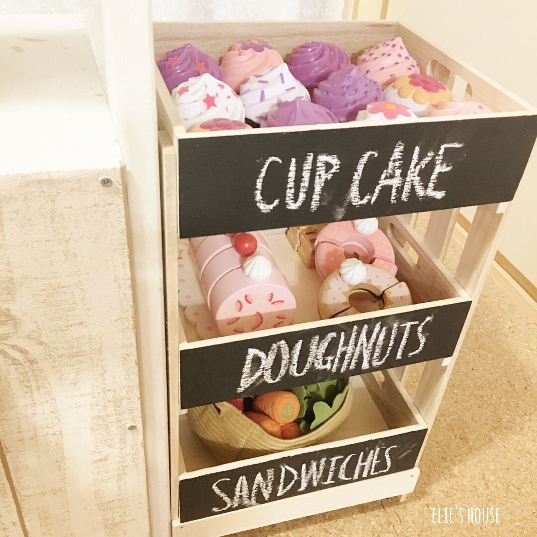 セリア商品で作るキュートなおもちゃ収納