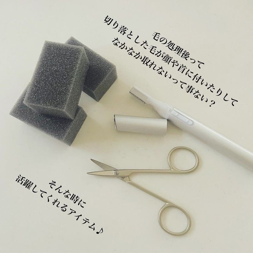 サッとなでるだけでOK!毛払いスポンジ