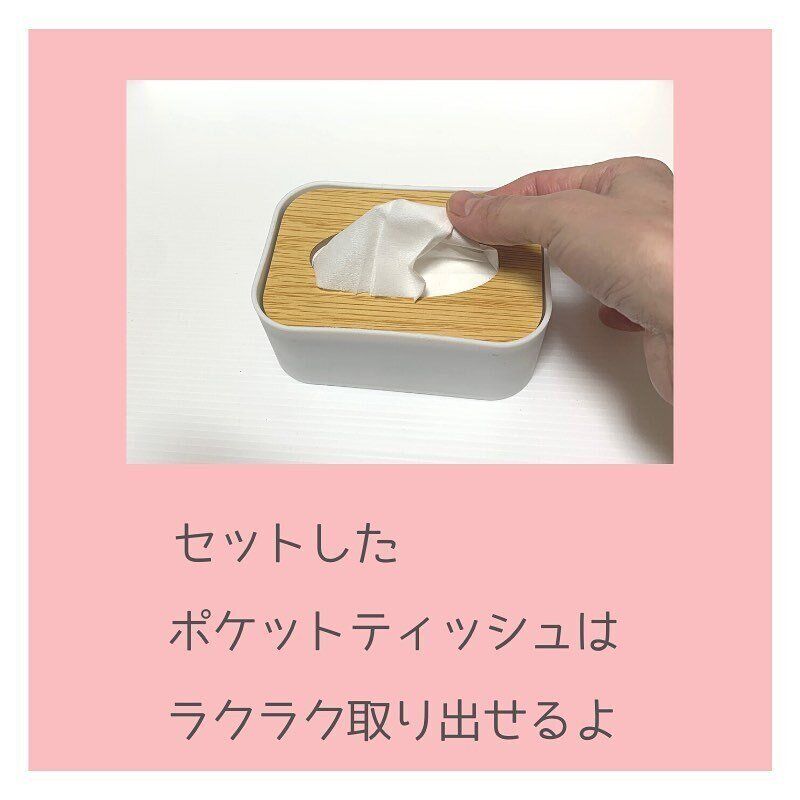 【セリア】ポケットティッシュ専用ケース