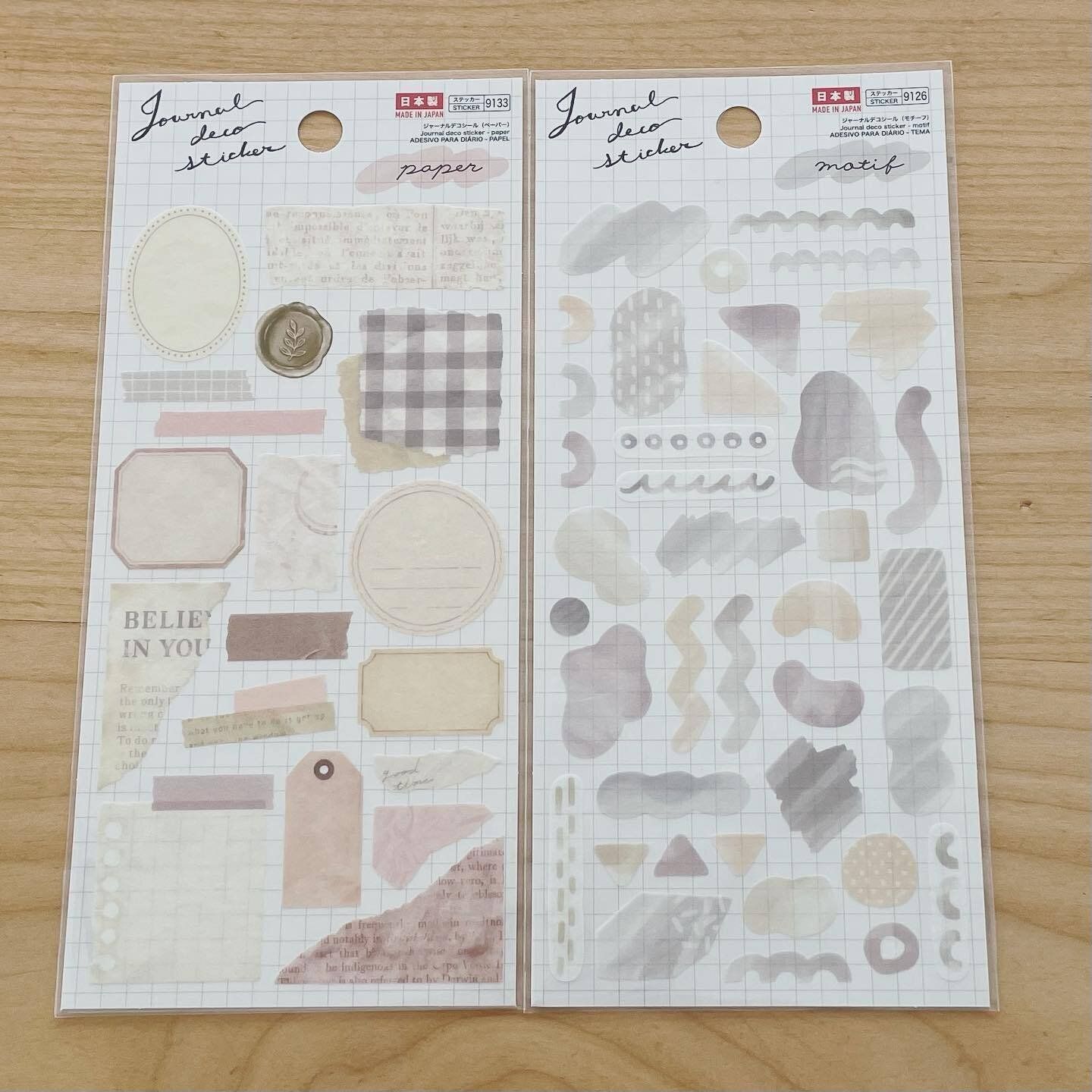 【ダイソー】淡い色味もかわいい「ジャーナルデコシール」